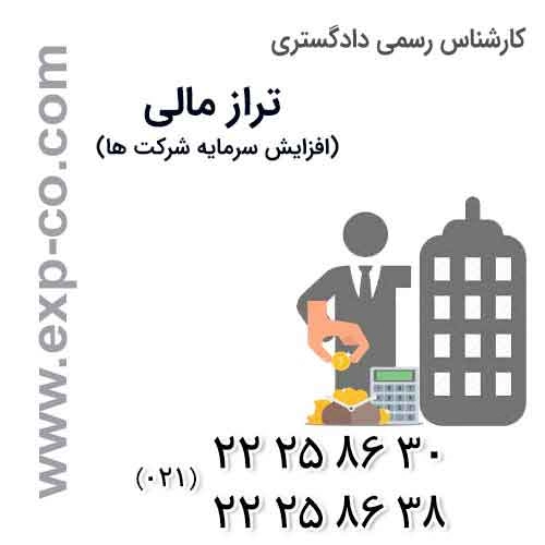 ارزیابی دارائیها ، املاک ، دفاتر ، کارخانجات - خدمات ارزیابی و ثبتی ویژه شرکتها و افزایش سرمایه به صورت پکیج انجام تمام مراحل امور کارشناسی ، اداری و مالی ، حسابداری و حسابرسی رسمی توسط وکیل و کارشناس رسمی مرتبط