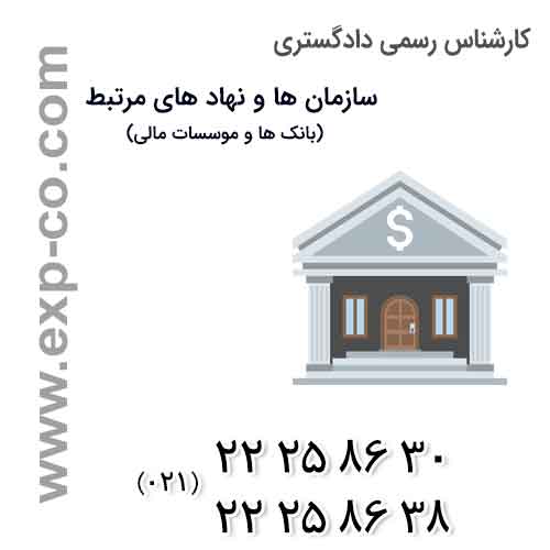 کارشناس رسمی دادگستری | بانک های خصوصی | بانک های دولتی | موسسات مالی و اعتباری | ایران